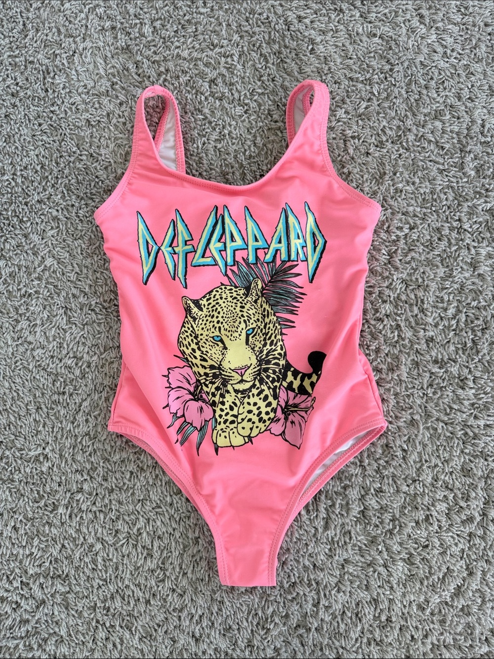 Def Leppard Graphic Girl One-Piece Swimsuit